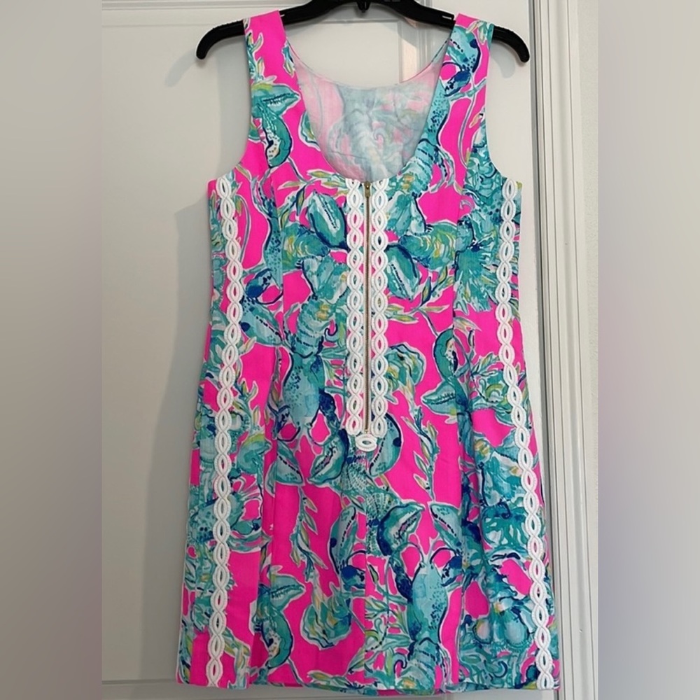 Holy Grail Hard to Find NWT Lilly Pulitzer Mila Shift Dress Raz Berry Lobsters - Picture 2 of 6